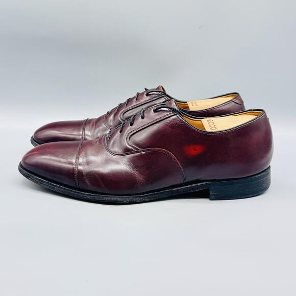 Johnston & Murphy Shoes Mens 11 Brown Leather Cap Toe Oxford Lace Up Dress main image 10